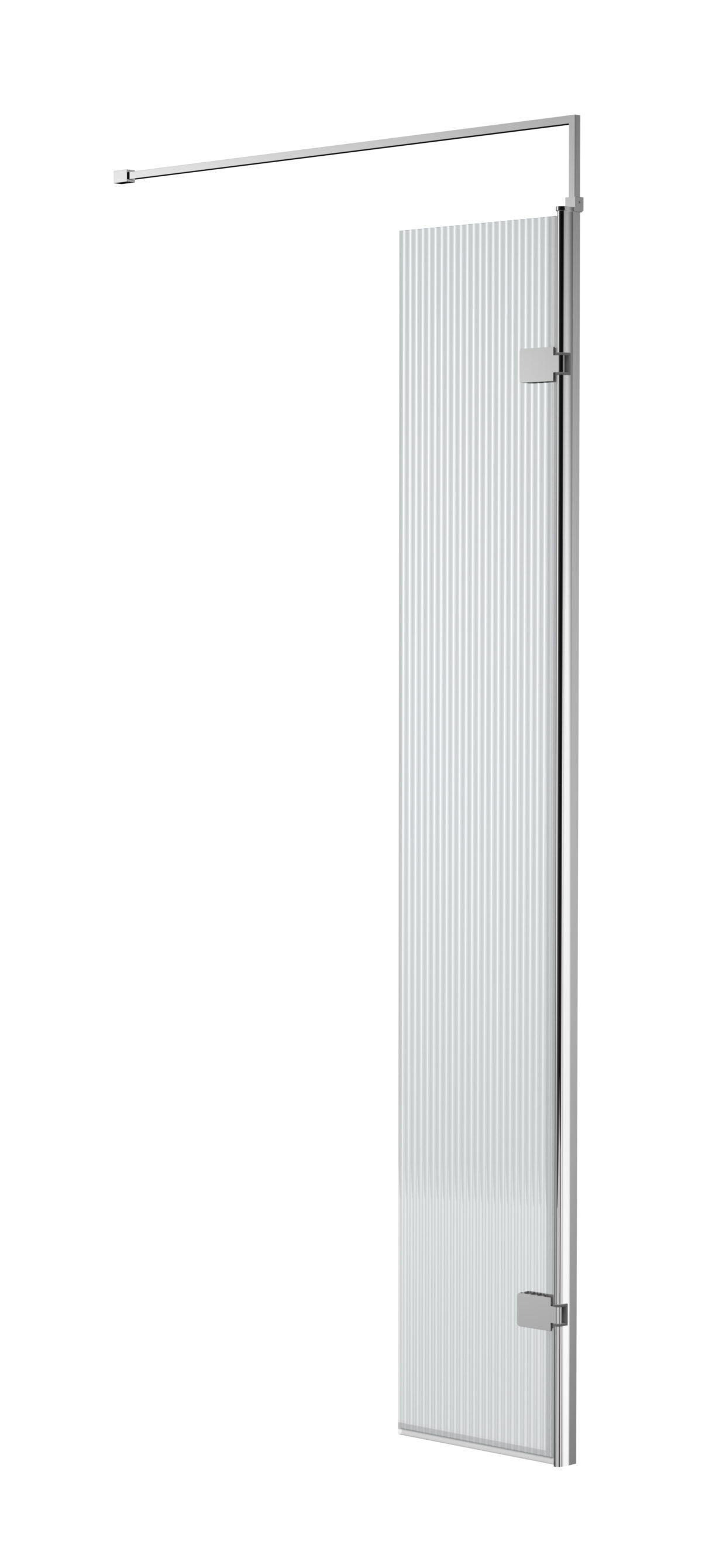 300mm Fluted Hinged Screen with Support Bar - Image 1