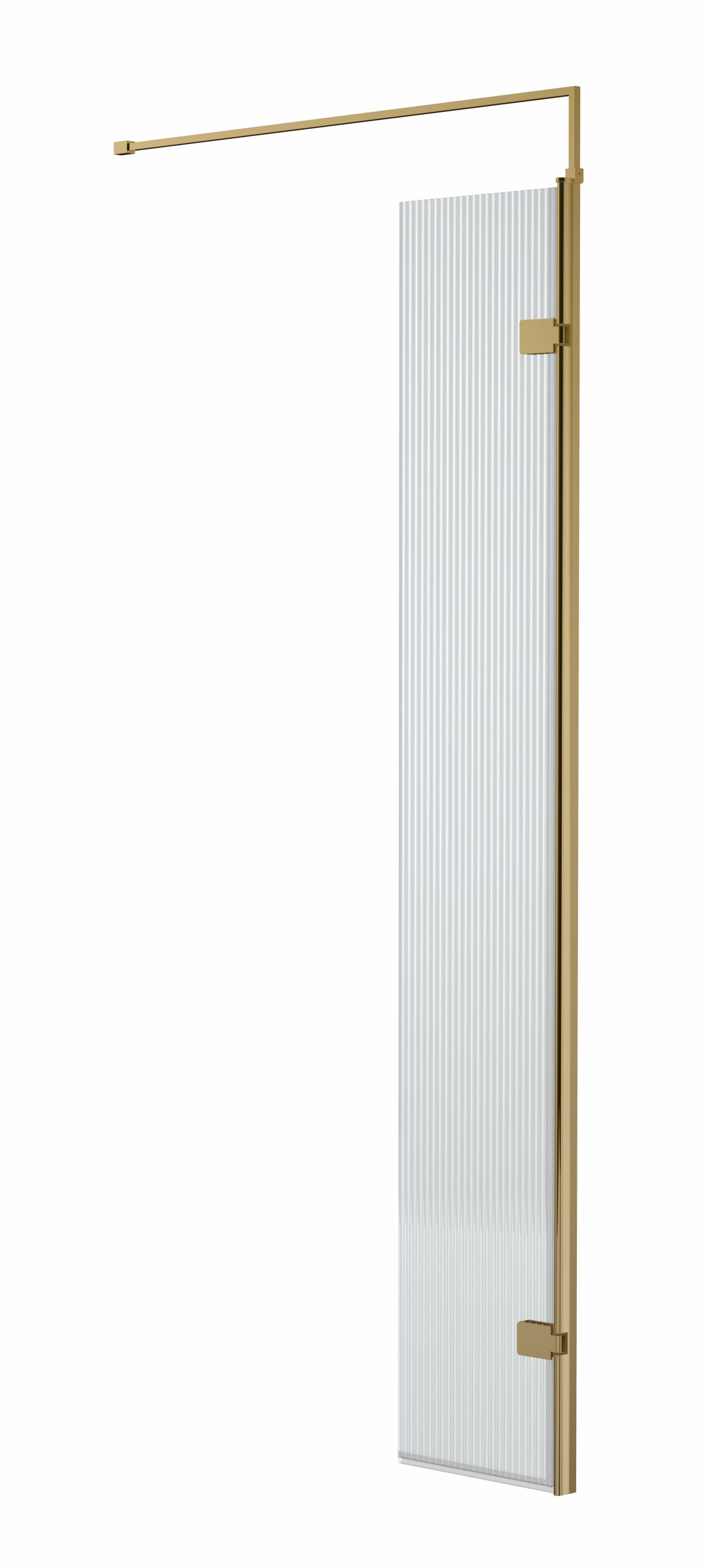 300x1950 Fluted Hinged Screen with Support Bar - Image 1