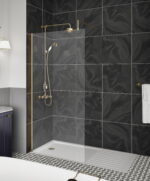 760mm Wetroom Screen With Support Bar - Image 2