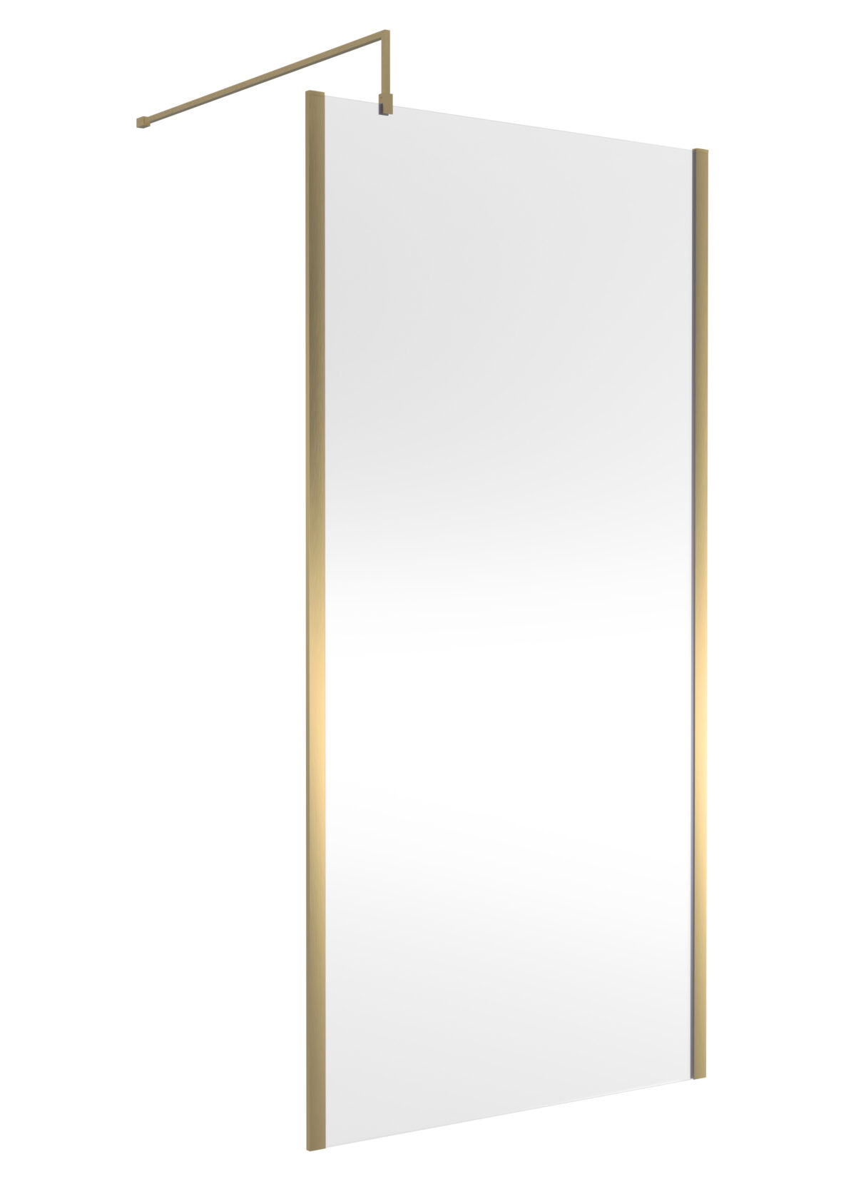 1000mm Outer Framed Wetroom Screen with Support Bar - Image 1