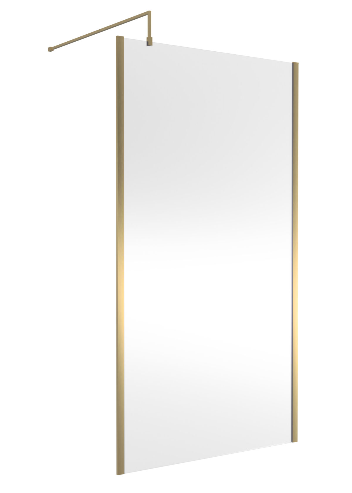 1100mm Outer Framed Wetroom Screen with Support Bar - Image 1