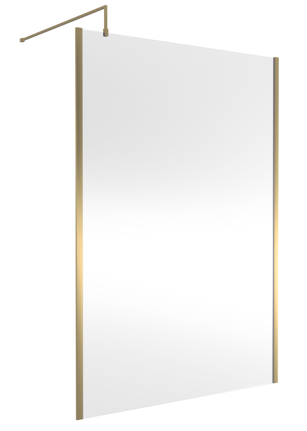 1400mm Outer Framed Wetroom Screen with Support Bar - Image 1