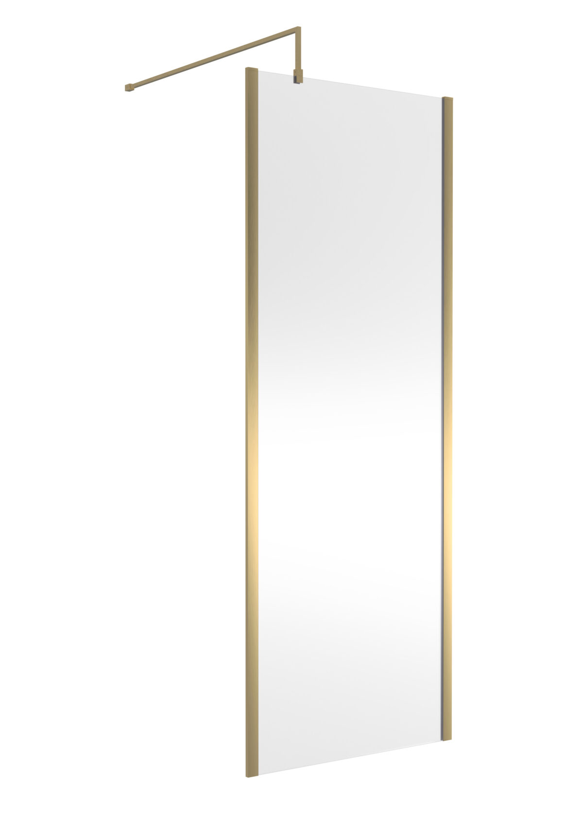 760mm Outer Framed Wetroom Screen with Support Bar - Image 1