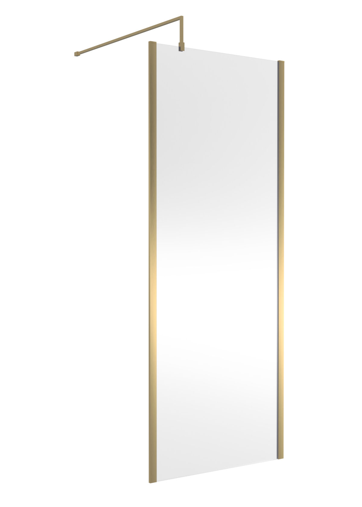 800mm Outer Framed Wetroom Screen with Support Bar - Image 1