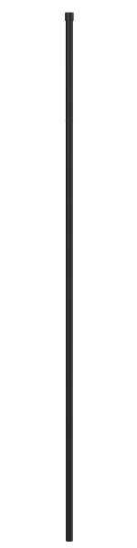Black Wetroom Screen Ceiling Post