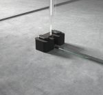 Black Wetroom Screen Support Foot - Image 2