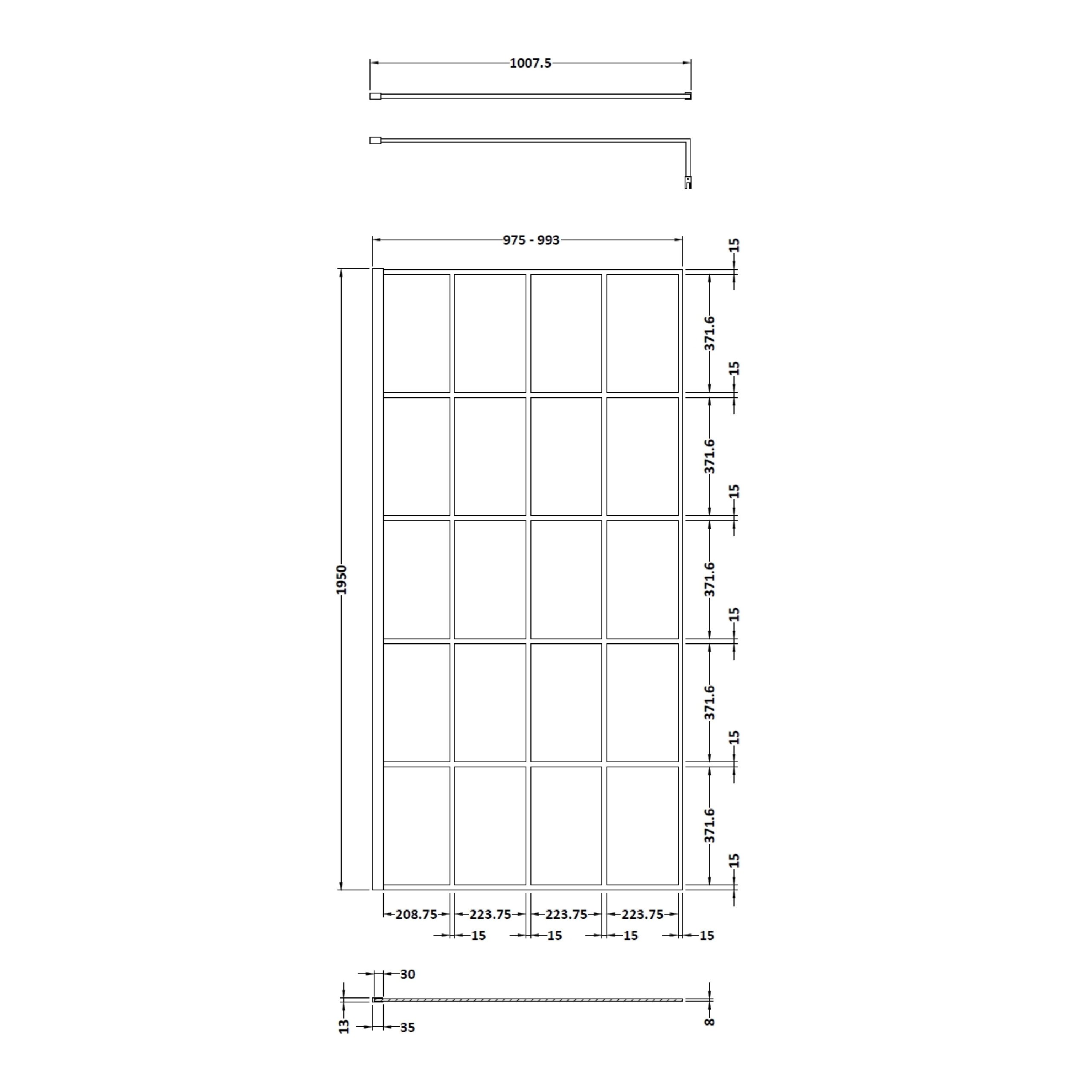 wrsf010_screens_v1_ld.jpg 1000mm Framed Wetroom Screen - Image 3