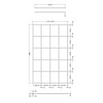 1200mm Framed Wetroom Screen - Image 3