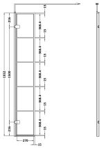 300mm Wetroom Swing Screen - Image 2