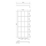 800mm Framed Wetroom Screen - Image 3