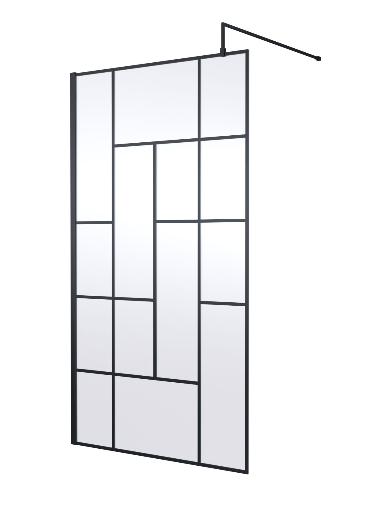 1100mm Abstract Frame Wetroom Screen - Image 1