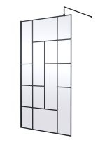 1100mm Abstract Frame Wetroom Screen
