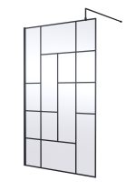 1200mm Abstract Frame Wetroom Screen