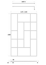 1200mm Abstract Frame Wetroom Screen - Image 3