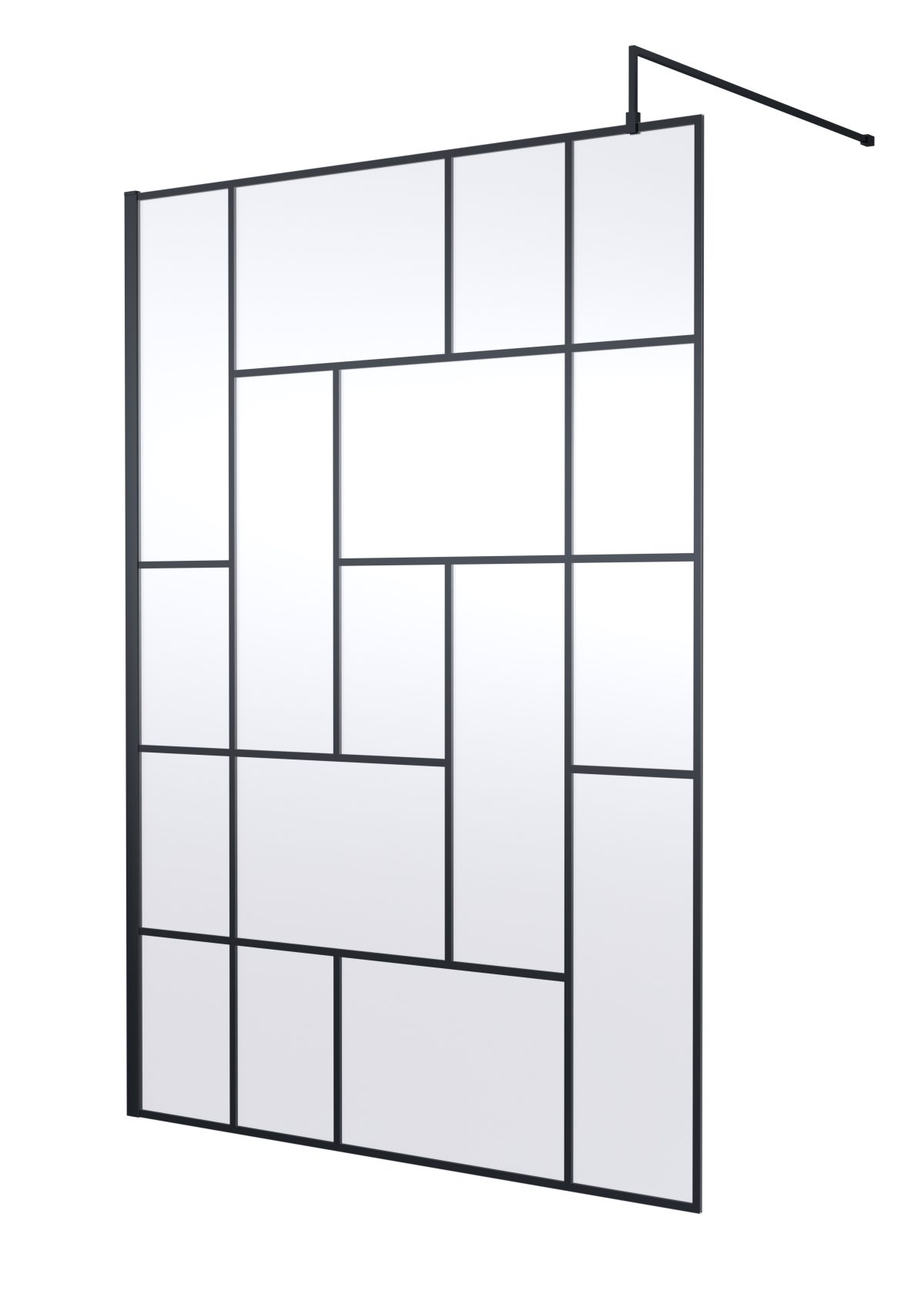 1400mm Abstract Frame Wetroom Screen - Image 1