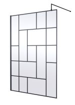 1400mm Abstract Frame Wetroom Screen