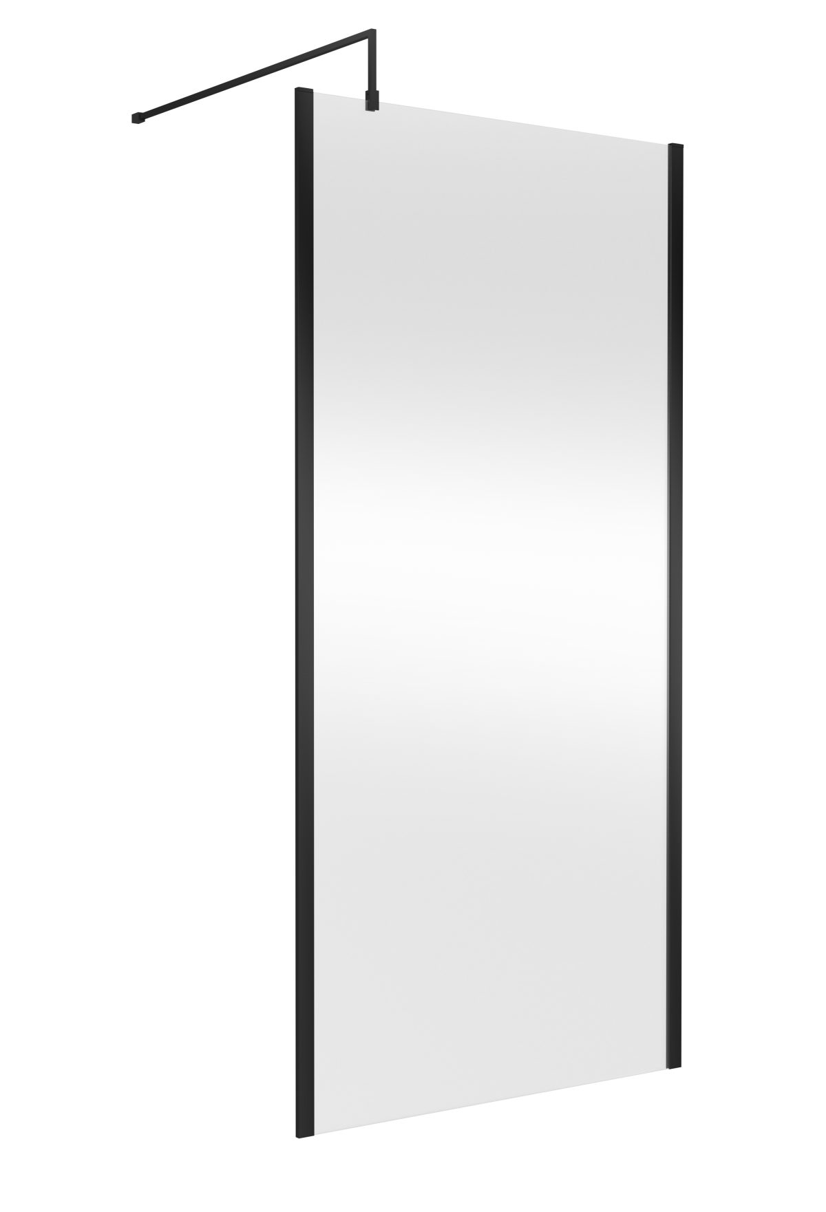 1000mm Outer Framed Wetroom Screen with Support Bar - Image 1