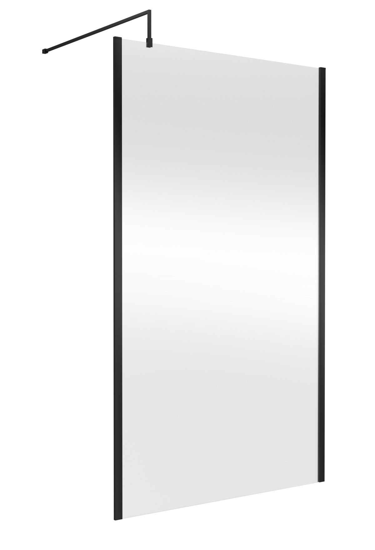 1200mm Outer Framed Wetroom Screen with Support Bar - Image 1