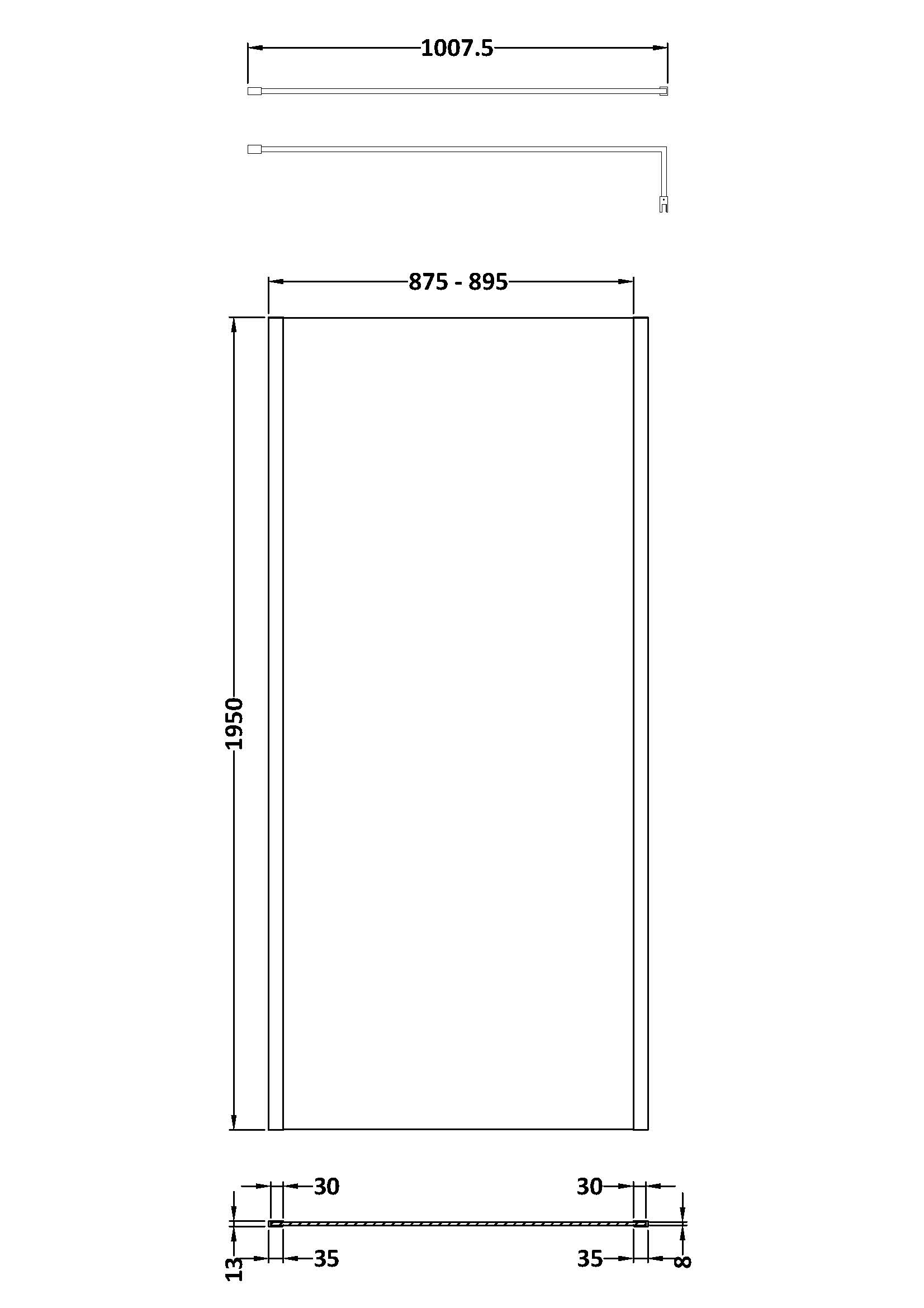 wrsobp90_wetrooms_v2_ld.jpg 900mm Outer Framed Wetroom Screen with Support Bar - Image 2
