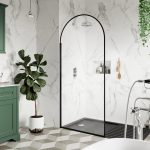 800mm Arched Wetroom Screen - Image 2