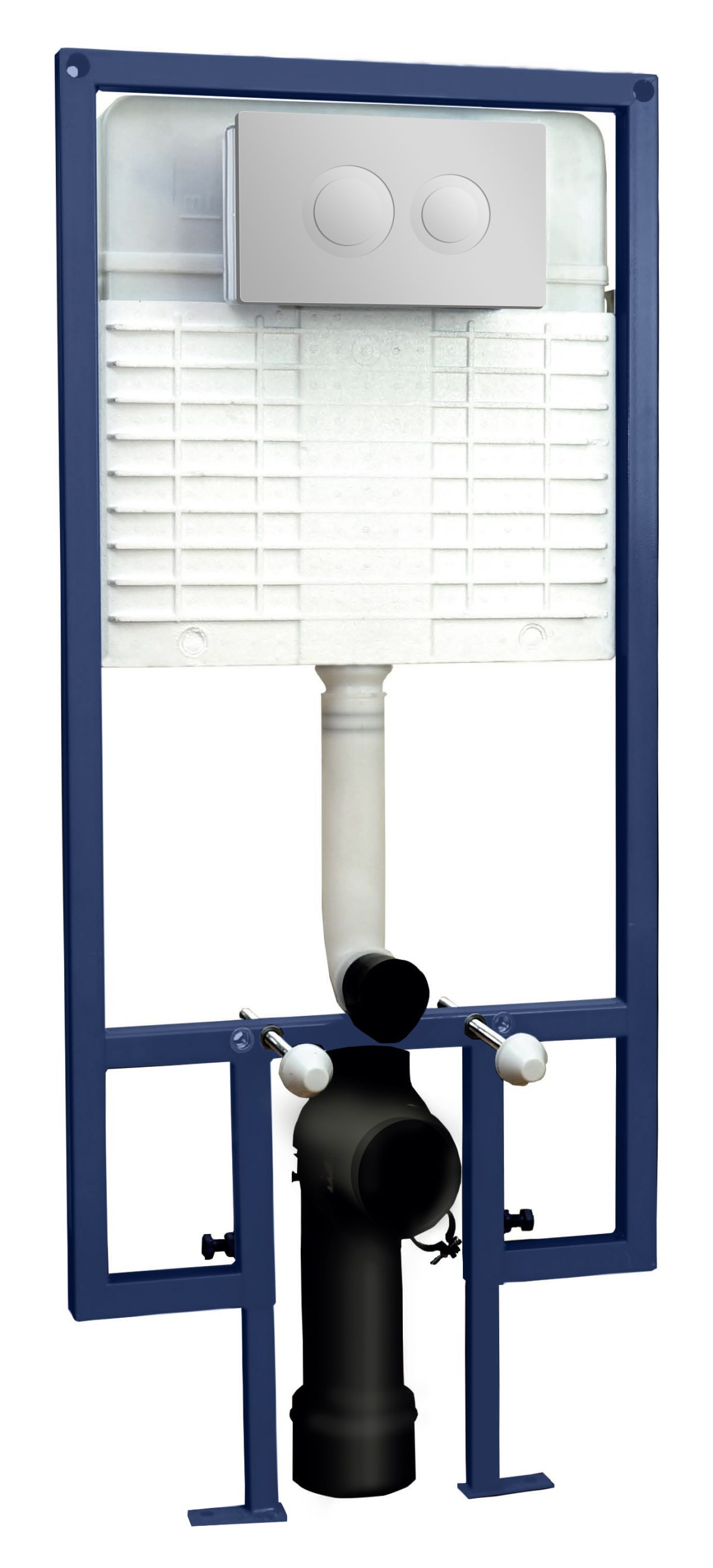 Dual Flush Concealed Cistern With Frame - Image 1
