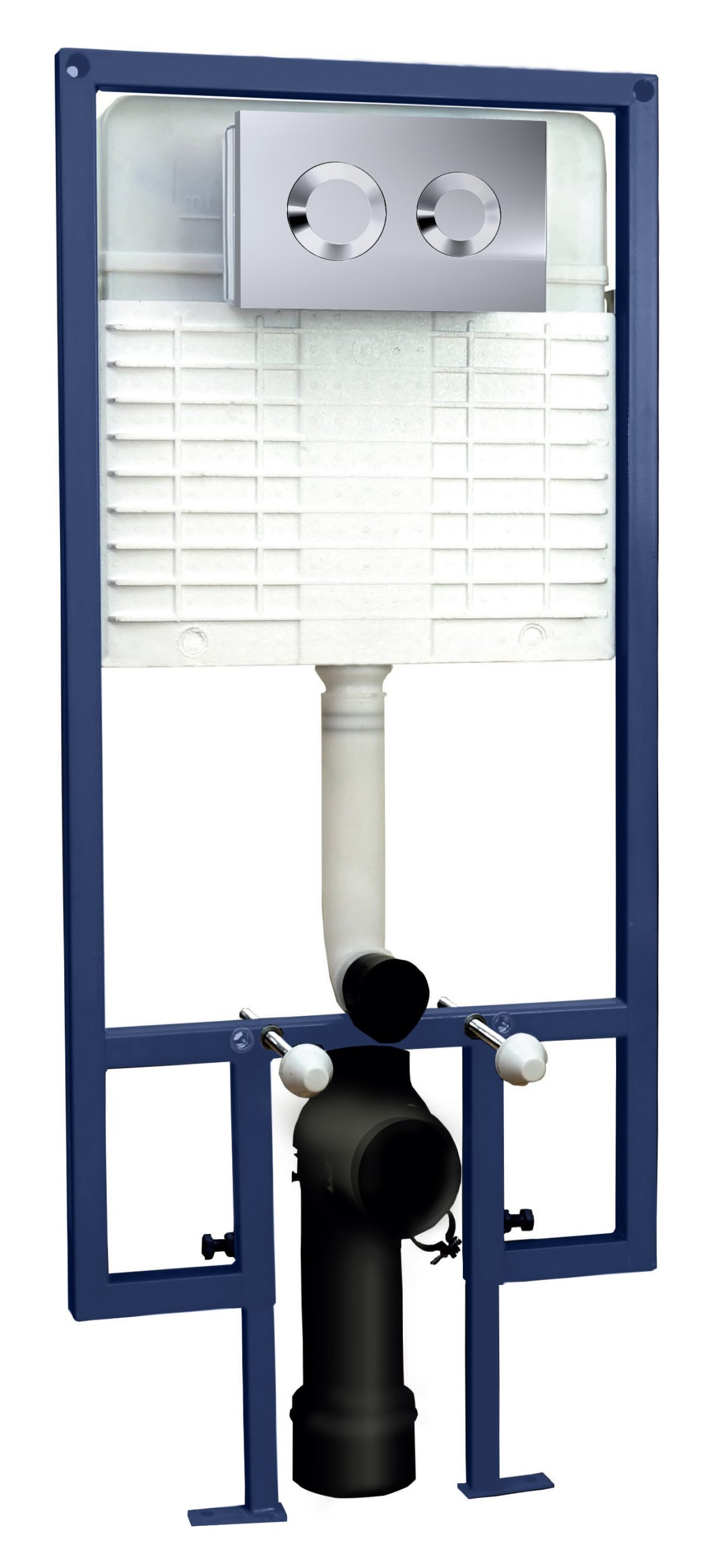 Round Dual Flush Push Button - Image 1