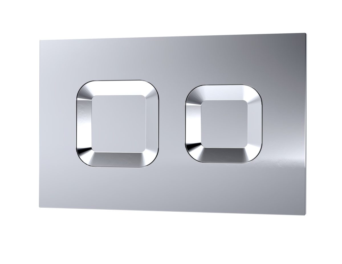 Square Dual Flush Push Button - Image 2