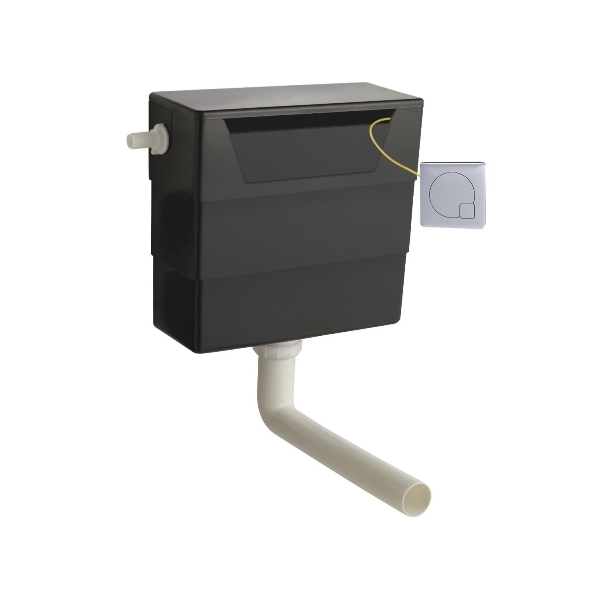 Universal Access Cistern & Chrome Square Flush Plate - Image 1