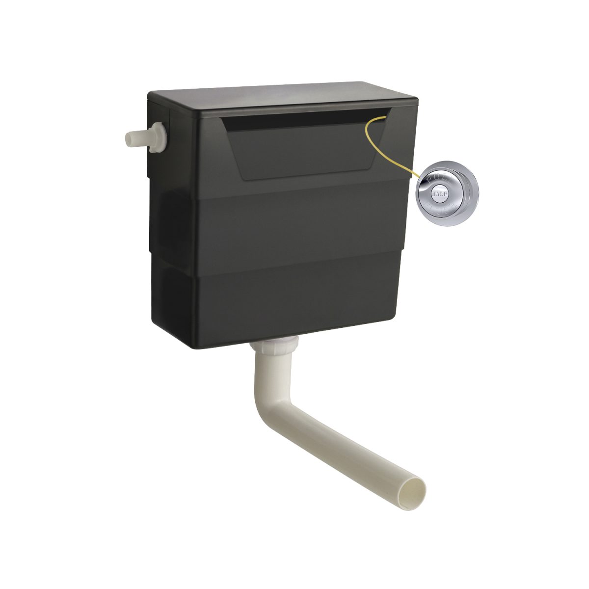 Universal Access Cistern & Chrome Traditional Flush Plate - Image 1