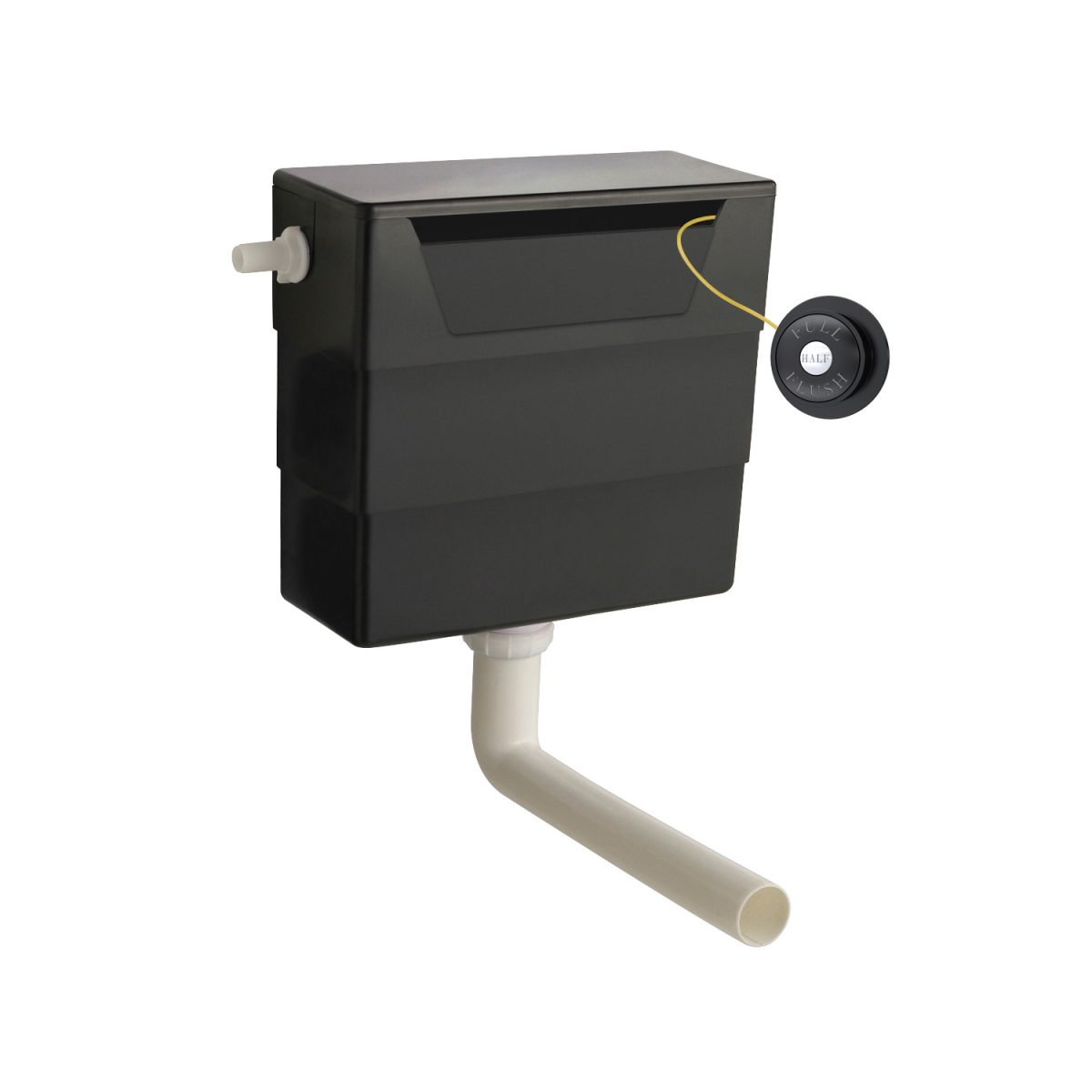 Universal Access Cistern & Black Traditional Flush Plate - Image 1