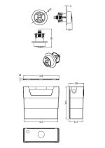 Universal Access Cistern & Black Traditional Flush Plate - Image 2