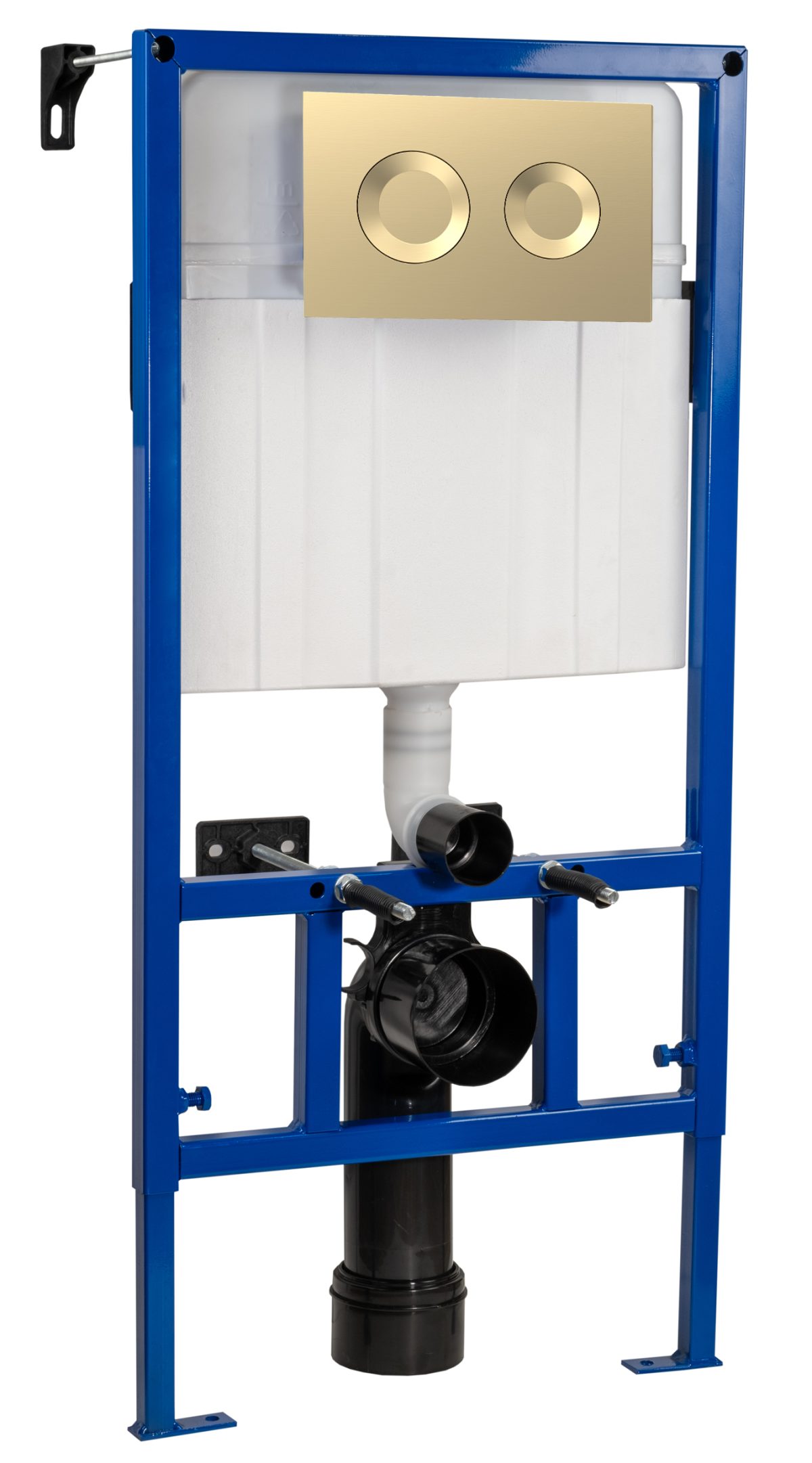 Dual Flush Concealed Cistern Frame with Round Plate - Image 1
