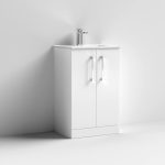 500mm Floor Standing 2 Door Vanity & Basin 2