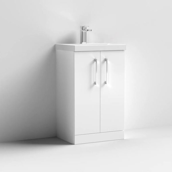 500mm Floor Standing 2 Door Vanity & Basin 3