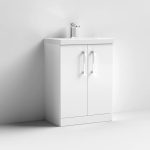 600mm Floor Standing 2 Door Vanity & Basin 1