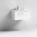 600mm Wall Hung 1 Drawer Vanity & Basin 4