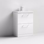 600mm Floor Standing 2 Drawer Vanity & Basin 3