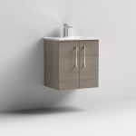 500mm Wall Hung 2 Door Vanity & Basin 2 - Image 7