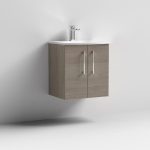500mm Wall Hung 2 Door Vanity & Basin 4 - Image 7