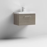 600mm Wall Hung 1 Drawer Vanity & Basin 3 - Image 6