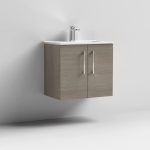 600mm Wall Hung 2 Door Vanity & Basin 2 - Image 7