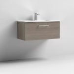 800mm Wall Hung 1 Drawer Vanity & Basin 2 - Image 6
