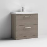 800mm Floor Standing 2 Drawer Vanity & Basin 3 - Image 7