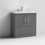 800mm Floor Standing 2 Door Vanity & Basin 1 - Image 9
