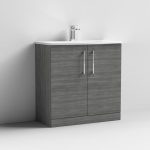 800mm Floor Standing 2 Door Vanity & Basin 4 - Image 9