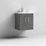 500mm Wall Hung 2 Door Vanity & Basin 4 - Image 9