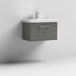 600mm Wall Hung 1 Drawer Vanity & Basin 1 - Image 9