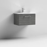 600mm Wall Hung 1 Drawer Vanity & Basin 4 - Image 9