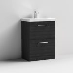 600mm Floor Standing 2 Drawer Vanity & Basin 3 - Image 10