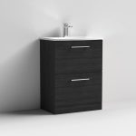 600mm Floor Standing 2 Drawer Vanity & Basin 4 - Image 10